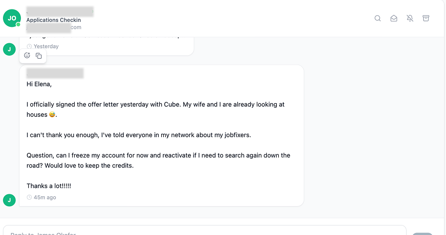 Client feedback 9